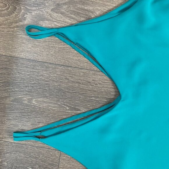 Ardene Tank Top Cami Blouse Green Teal Polyester Size Medium - Picture 13 of 14